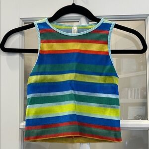 Anthropologie best seller Reagan stripe tank in blue!